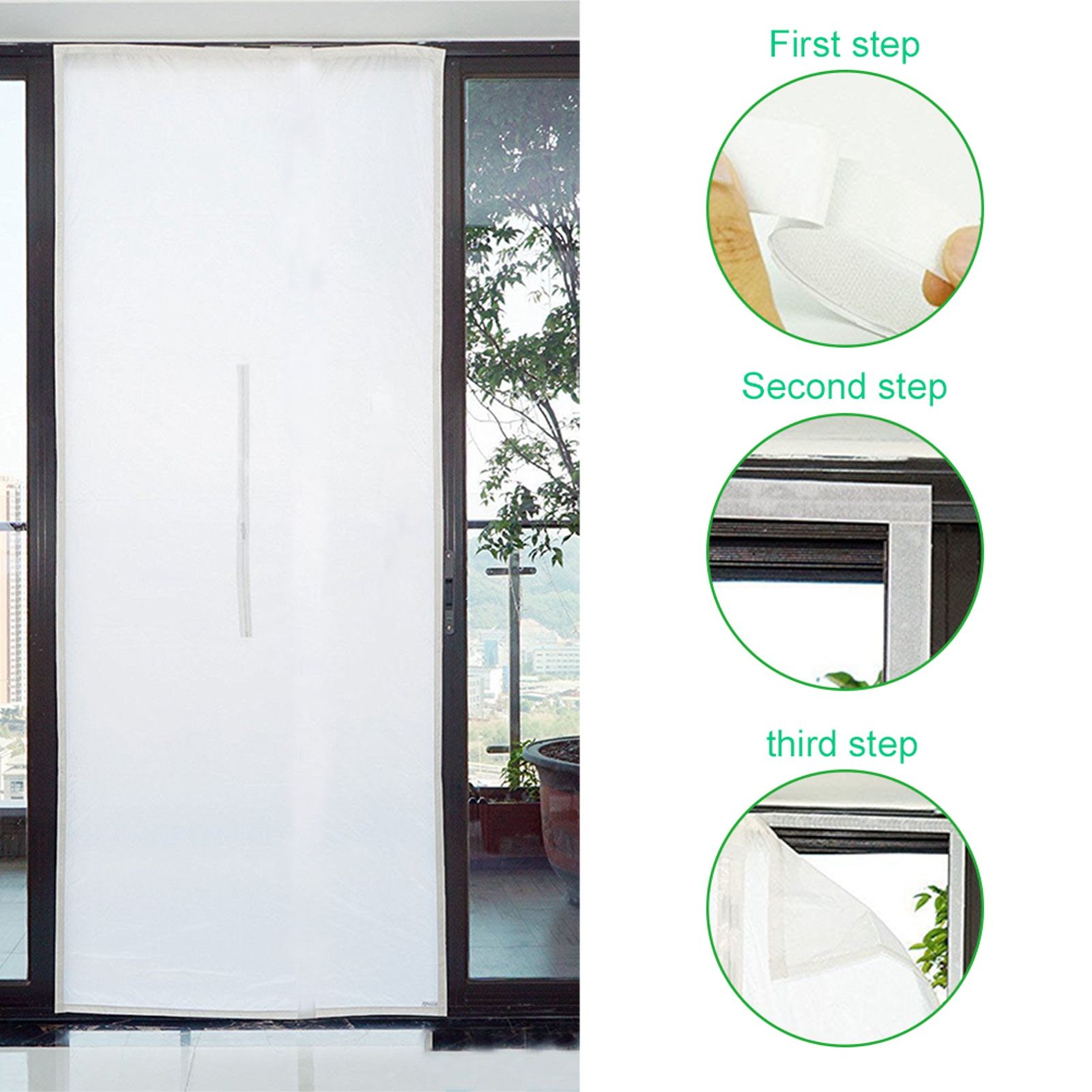 Door Seal for Portable Air Conditioner and Tumble Dryer Easy Installation Door view 6
