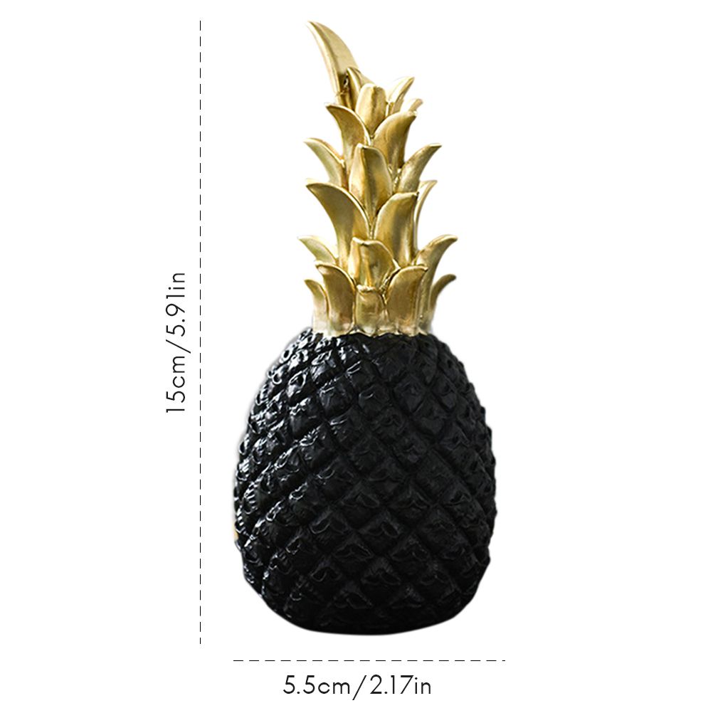 Nordic Modern Resin Pineapple Decor Living Room Wine Cabinet Window Desktop view 2