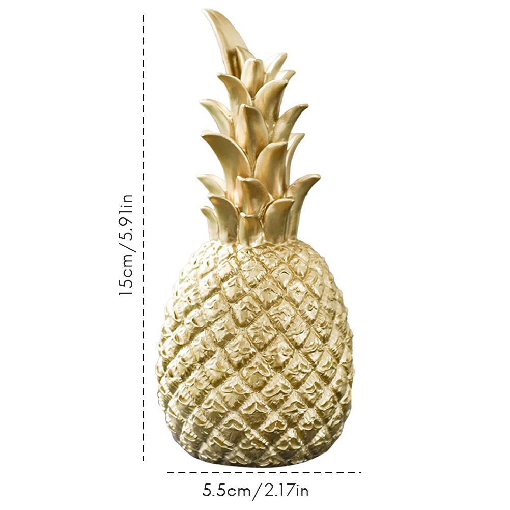 Nordic Modern Resin Pineapple Decor Living Room Wine Cabinet Window Desktop view 2