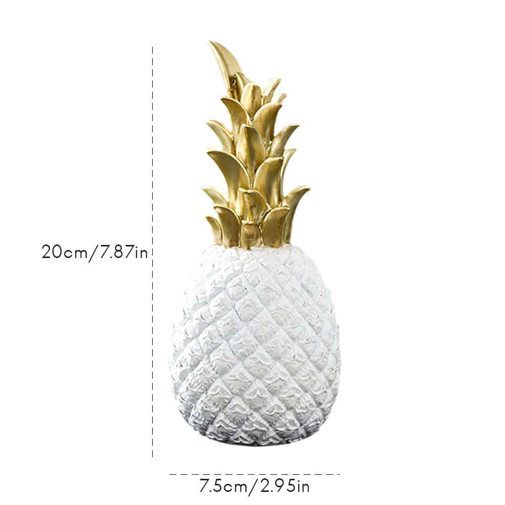 Nordic Modern Resin Pineapple Decor Living Room Wine Cabinet Window Desktop view 2