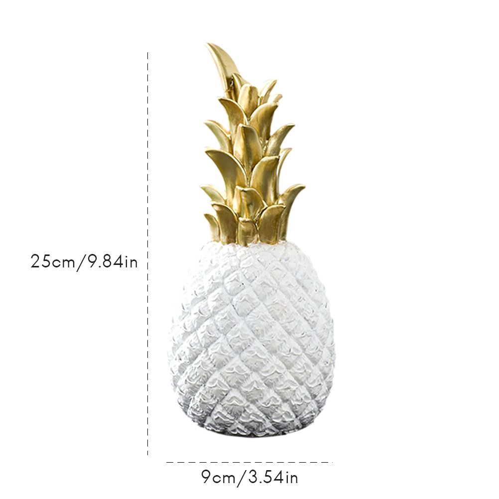 Nordic Modern Resin Pineapple Decor Living Room Wine Cabinet Window Desktop view 2