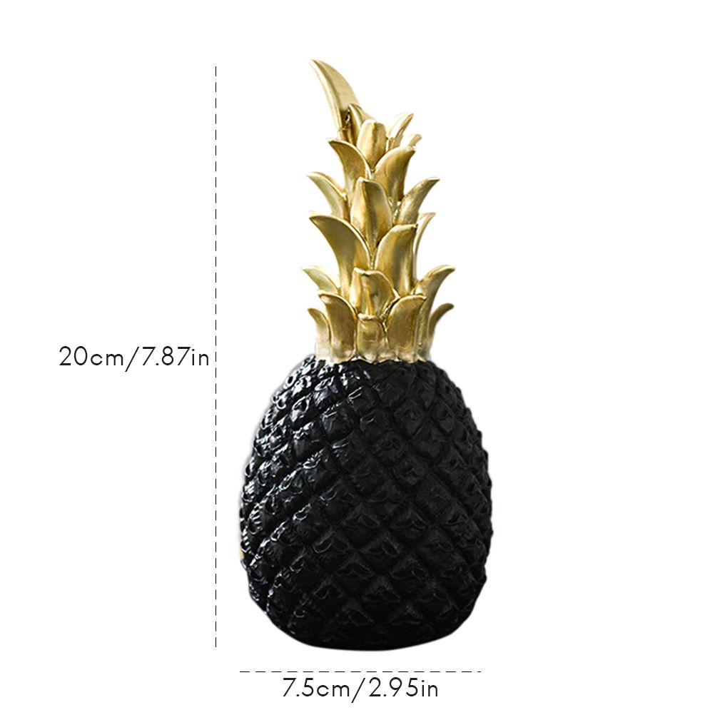 Nordic Modern Resin Pineapple Decor Living Room Wine Cabinet Window Desktop view 2