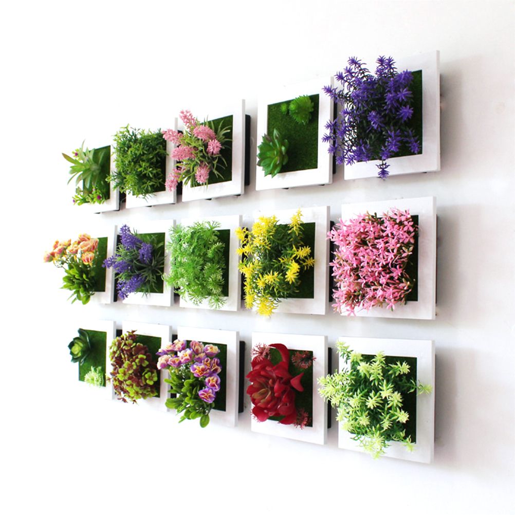 3D Stereo Wall Hanging Simulation Plant Photo Frame Flower Frames Decoration 50A view 3