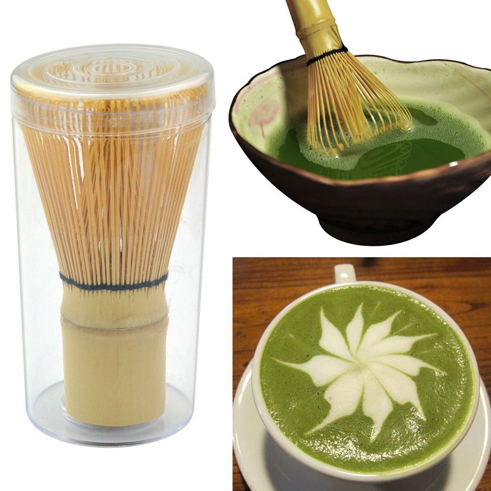Traditional Bamboo Matcha Green Tea Powder Whisk Chasen Brush Tool view 5