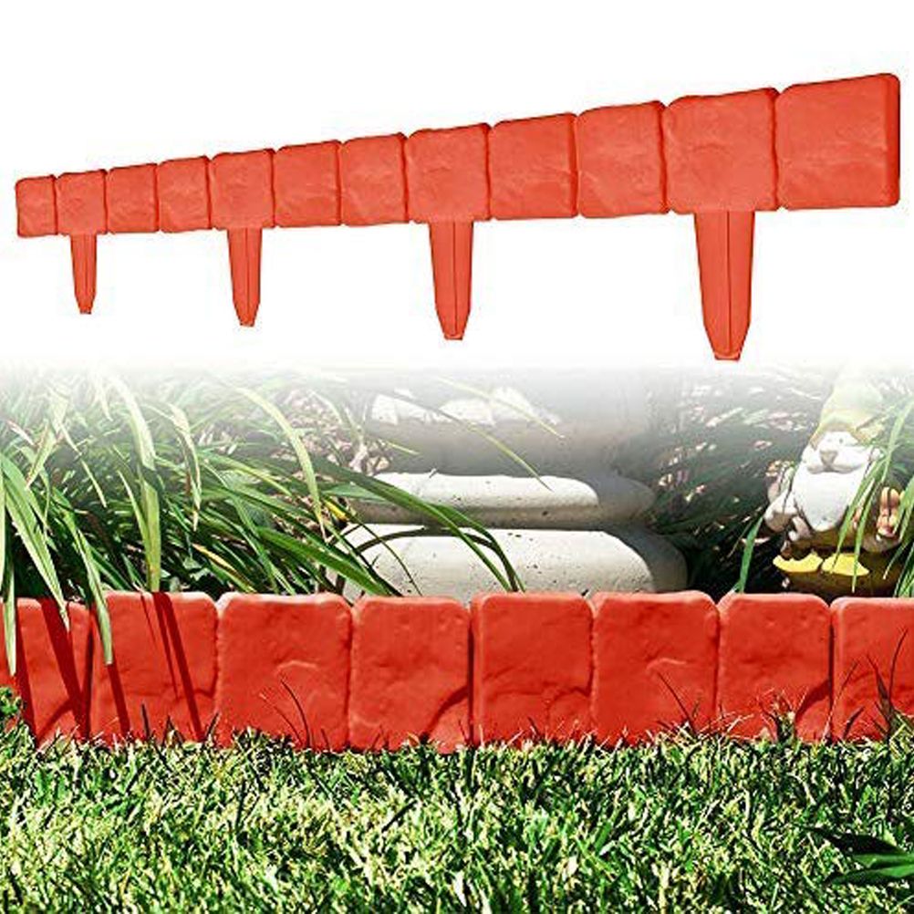 20pcs Landscape Edging Border Plastic Garden Fence Lawn Decorative Border view 2
