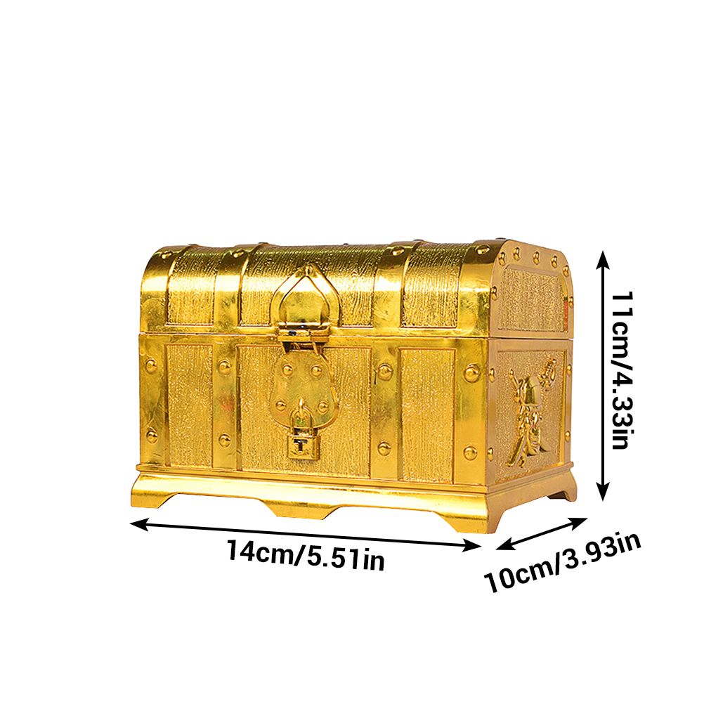 Plastic Pirate Treasure Box Jewelry Storage Box Organizer Makeup Gift Box view 2