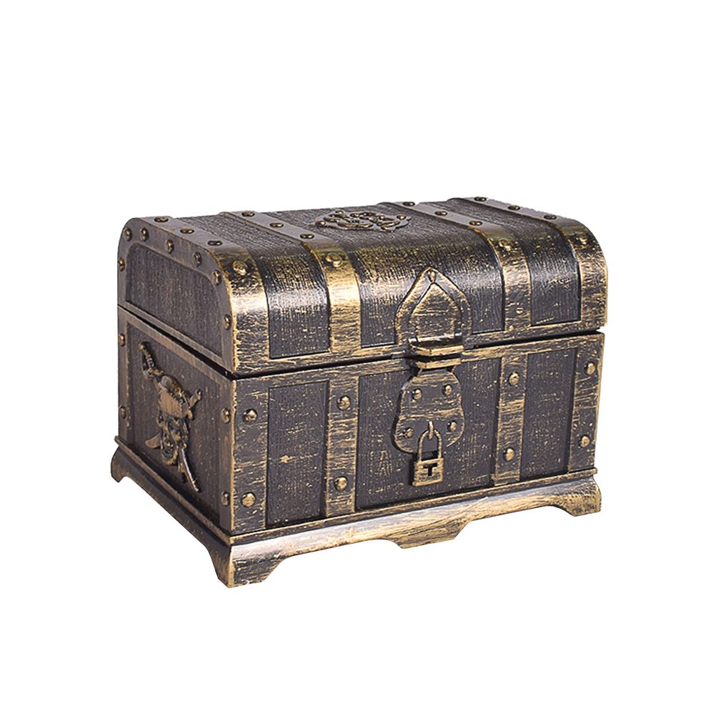 Plastic Pirate Treasure Box Jewelry Storage Box Organizer Makeup Gift Box