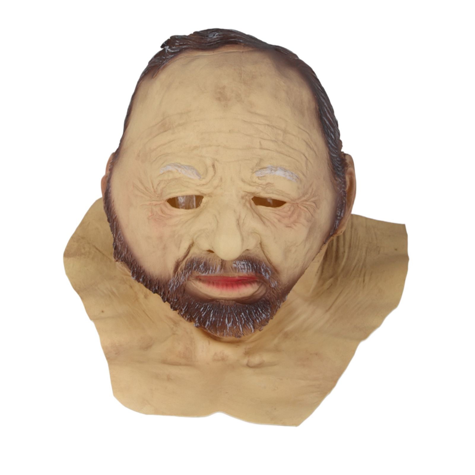 Halloween Latex Old Man Face Cover Halloween Fancy Dress Head for Masquerade view 11