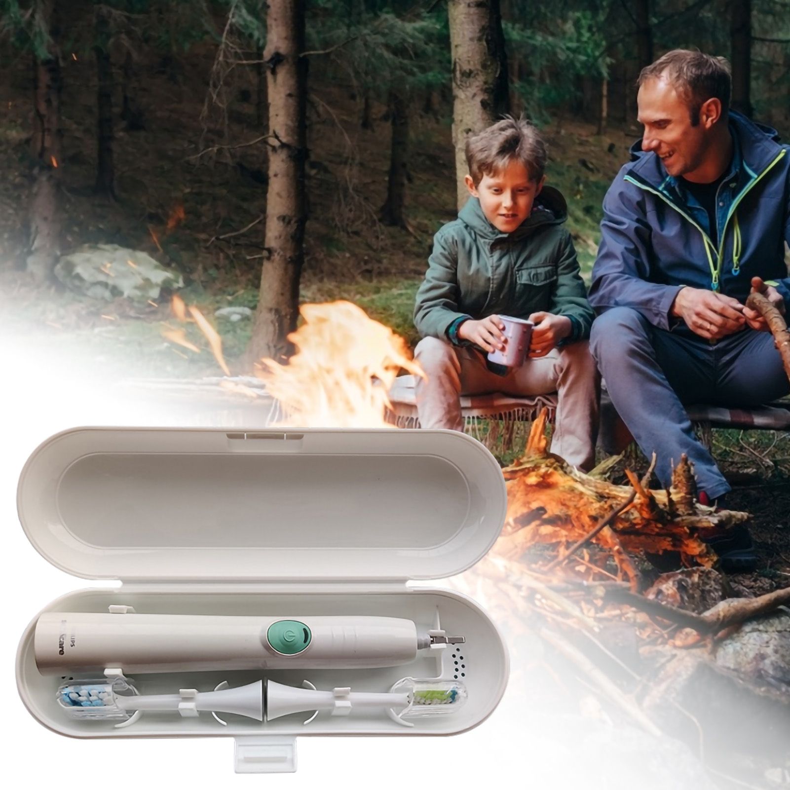 Portable Electric Toothbrush Heads Travel Case Protection Storage Box view 2