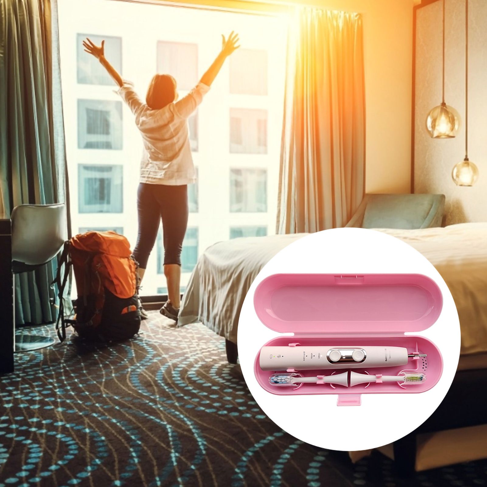 Portable Electric Toothbrush Heads Travel Case Protection Storage Box view 8