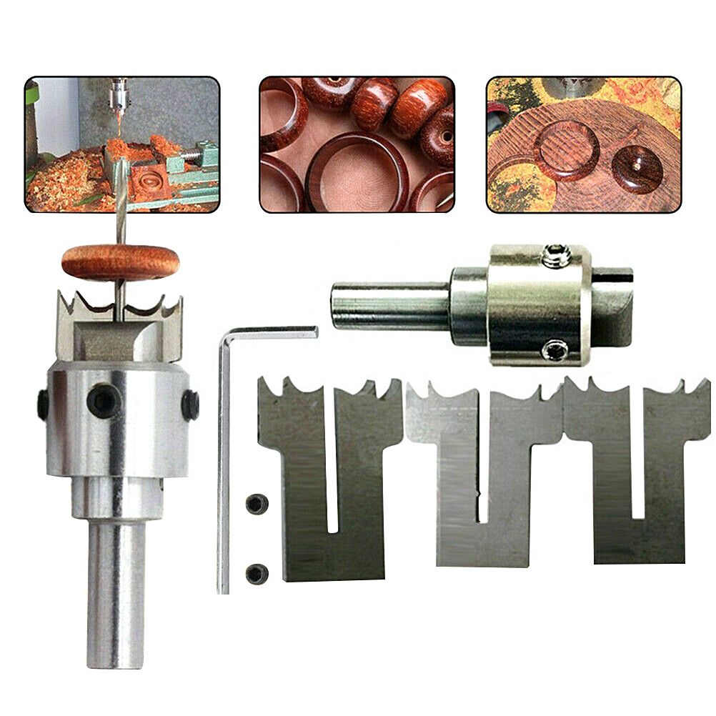 Wooden Thick Ring Maker Set Steel Wood Bead Drill Bit Household DIY Tools for view 2