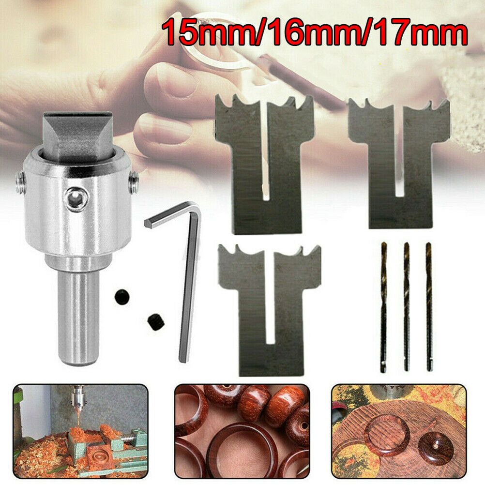 Wooden Thick Ring Maker Set Steel Wood Bead Drill Bit Household DIY Tools for view 5