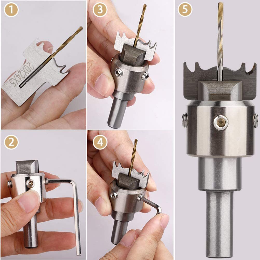 Wooden Thick Ring Maker Set Steel Wood Bead Drill Bit Household DIY Tools for view 12