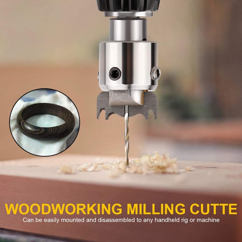 Wooden Thick Ring Maker Set Steel Wood Bead Drill Bit Household DIY Tools for view 13
