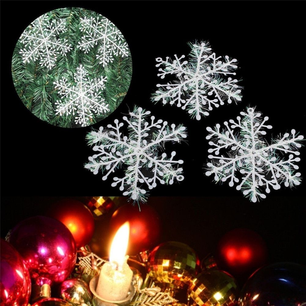 Christmas Snowflake Ornaments Christmas Tree Decorative Hanging Ornament Home view 4