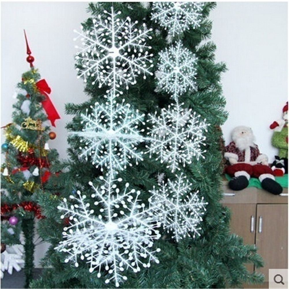 Christmas Snowflake Ornaments Christmas Tree Decorative Hanging Ornament Home view 8