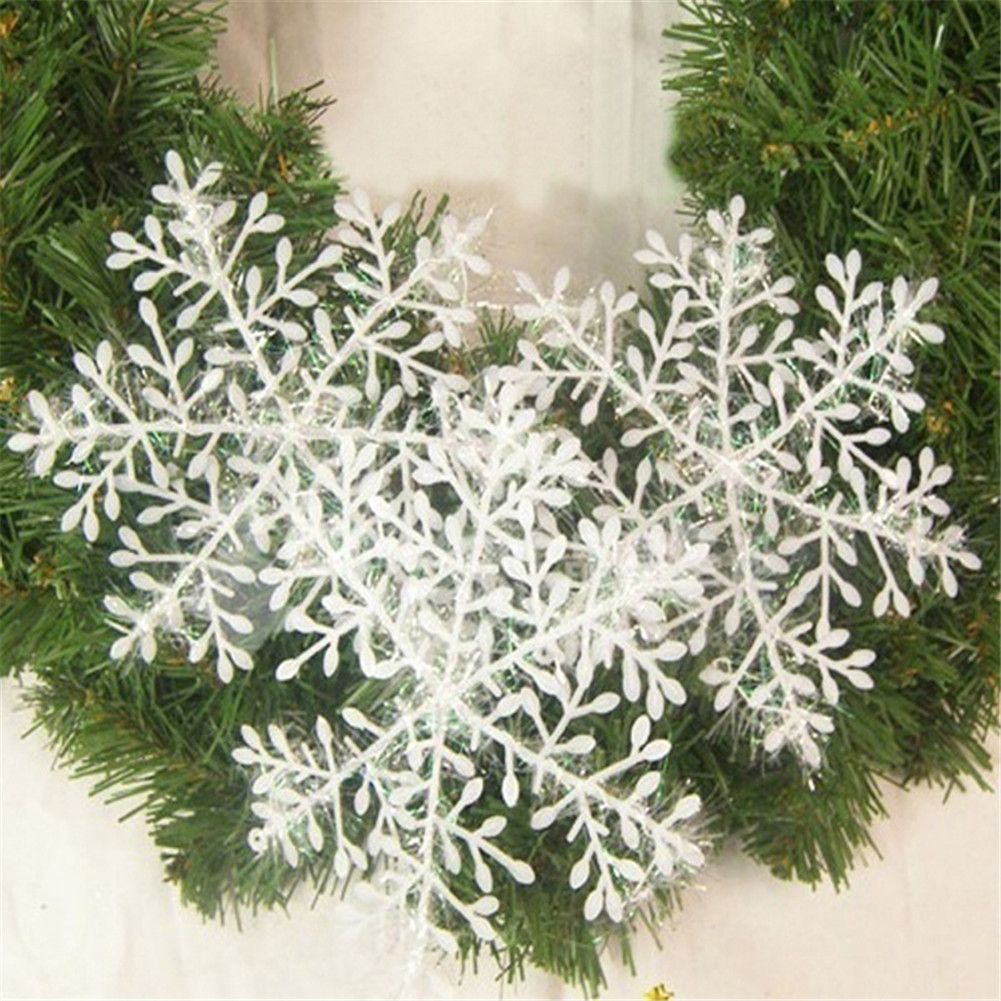 Christmas Snowflake Ornaments Christmas Tree Decorative Hanging Ornament Home view 11