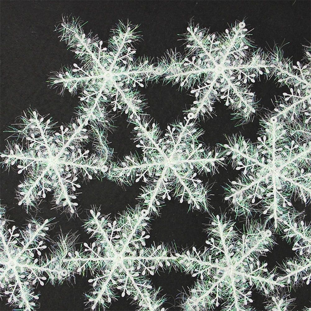 Christmas Snowflake Ornaments Christmas Tree Decorative Hanging Ornament Home view 13