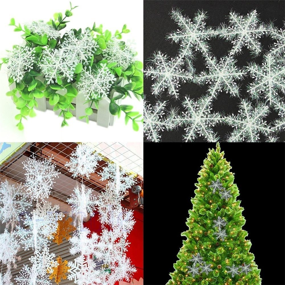 Christmas Snowflake Ornaments Christmas Tree Decorative Hanging Ornament Home view 14