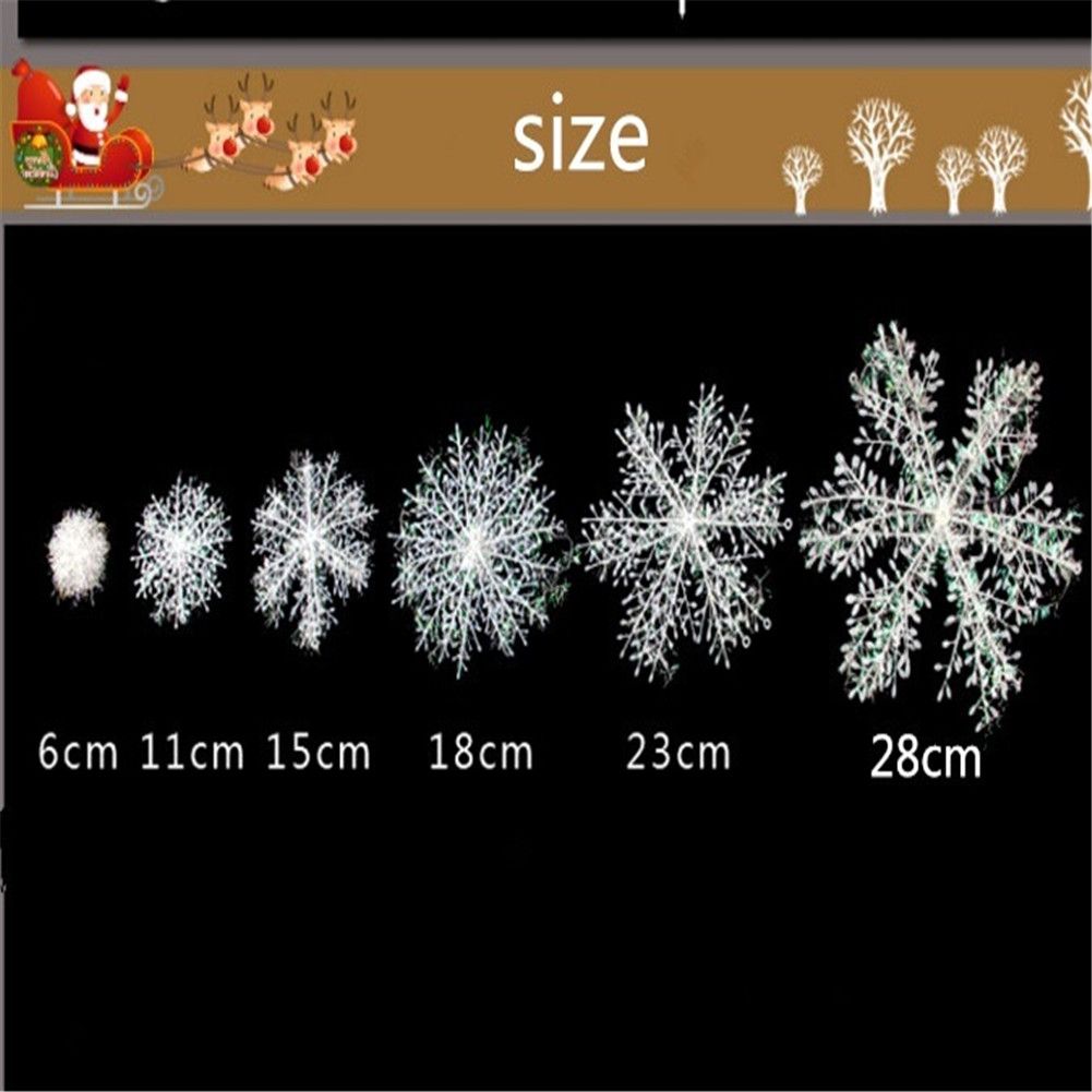 Christmas Snowflake Ornaments Christmas Tree Decorative Hanging Ornament Home view 15