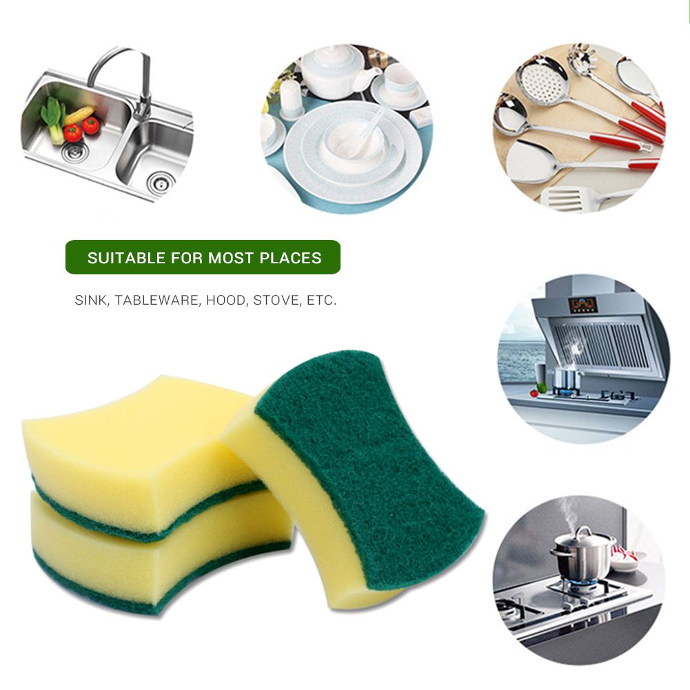 1pc Sponge Dish Bowl Pot Pan Scrubbing Cleaning Sponge Kitchen Cleaning Tools view 4