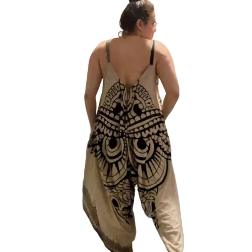 Owl Romper Dress for Women Funny V Neck Printed Romper Dress Spaghetti Strap view 8
