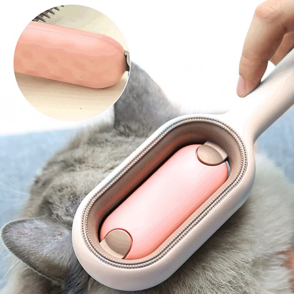 Pet Brush Grooming Comb Soft Bristles Pet Grooming Brush for Massage and view 7