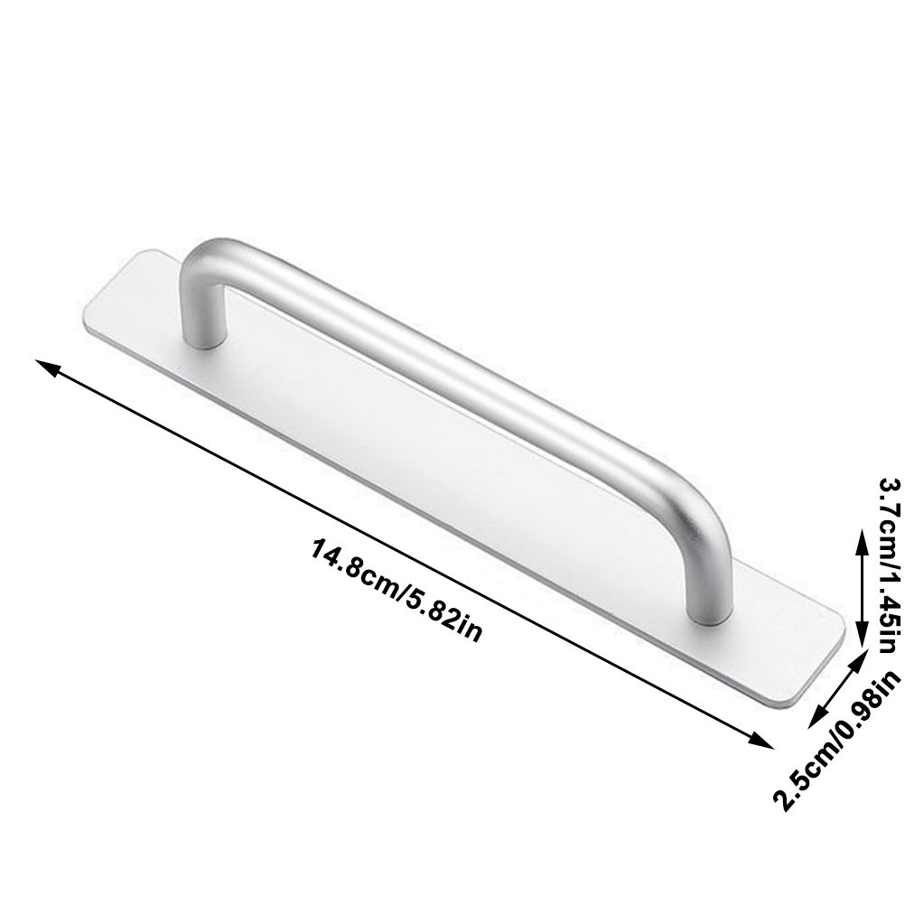 Self Stick Cabinet Drawer Handles Pulls Aluminum Alloy Drawer Push Pull view 2