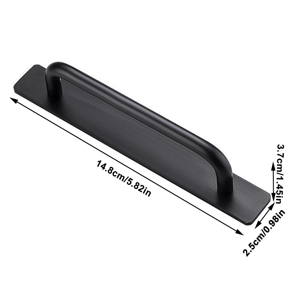 Self Stick Cabinet Drawer Handles Pulls Aluminum Alloy Drawer Push Pull view 2