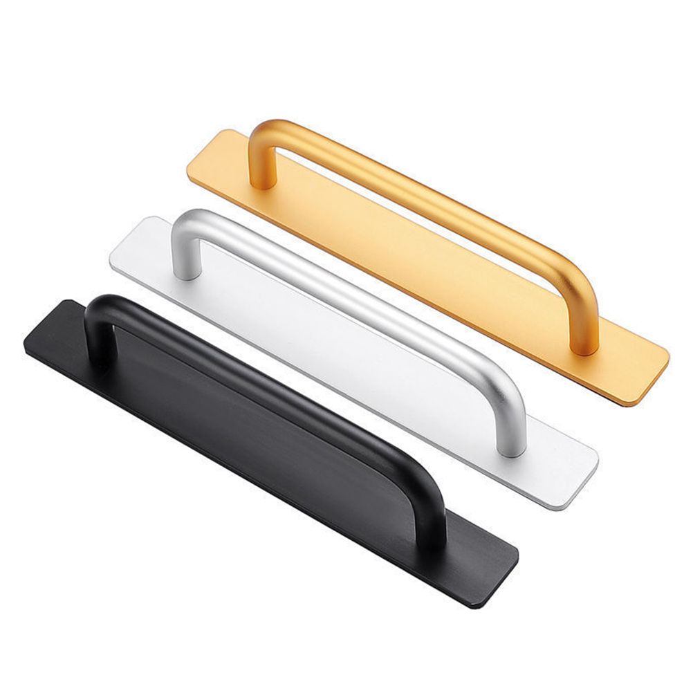 Self Stick Cabinet Drawer Handles Pulls Aluminum Alloy Drawer Push Pull view 10