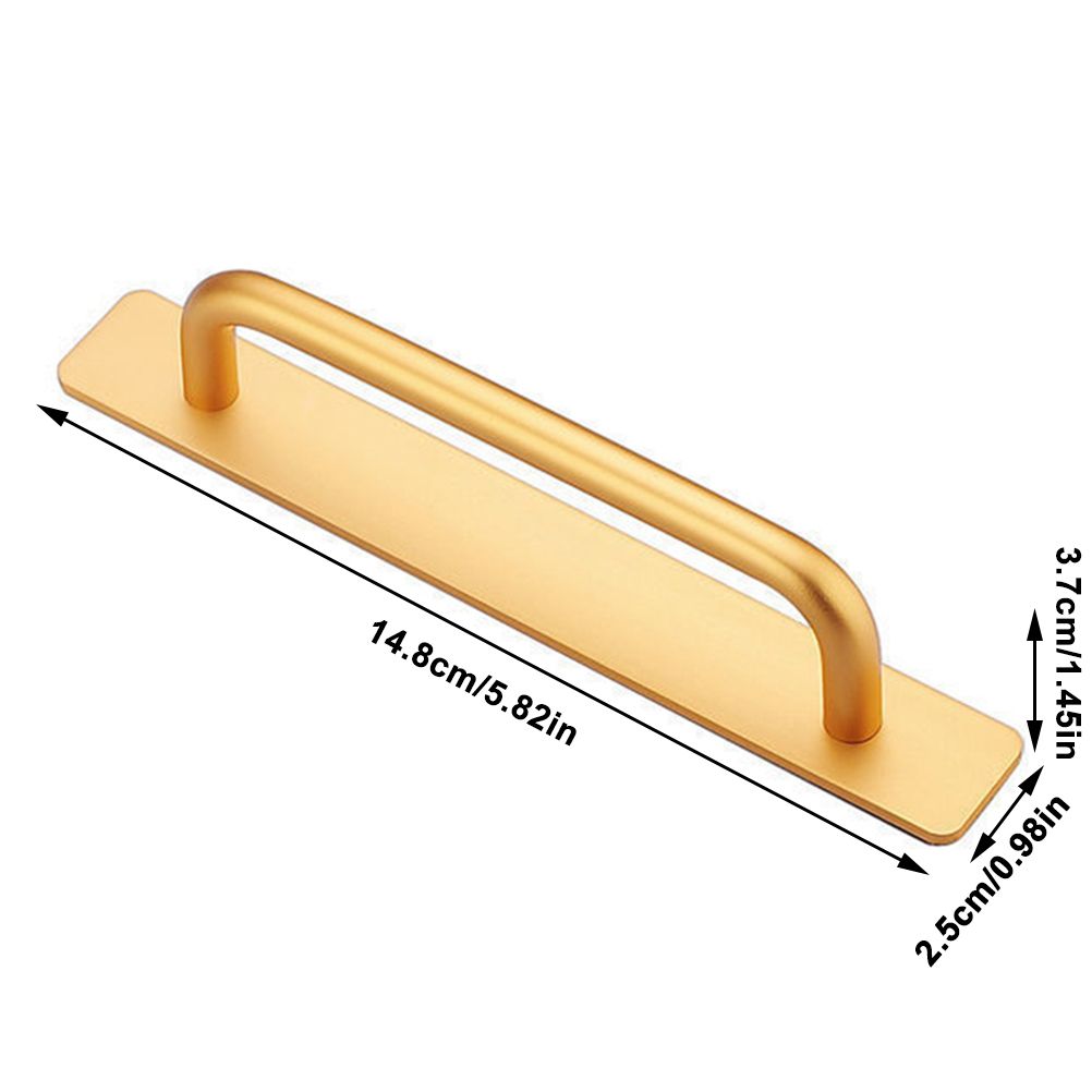 Self Stick Cabinet Drawer Handles Pulls Aluminum Alloy Drawer Push Pull view 2