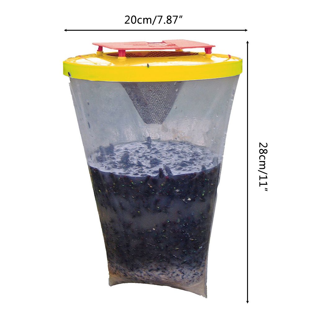 Fly Trap Outdoors Fly Catcher Hanging Fly Bags for Outdoor Barns Stables and Yards view 2