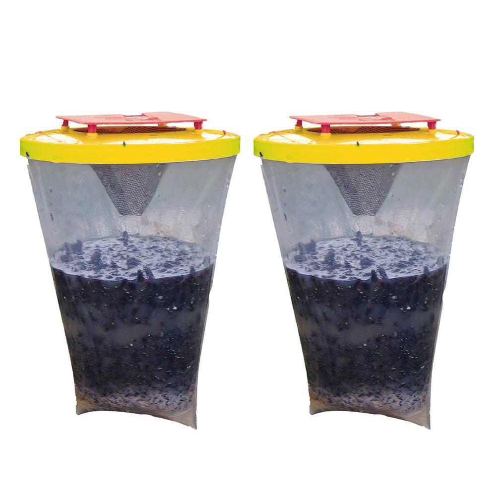Fly Trap Outdoors Fly Catcher Hanging Fly Bags for Outdoor Barns Stables and Yards view 13