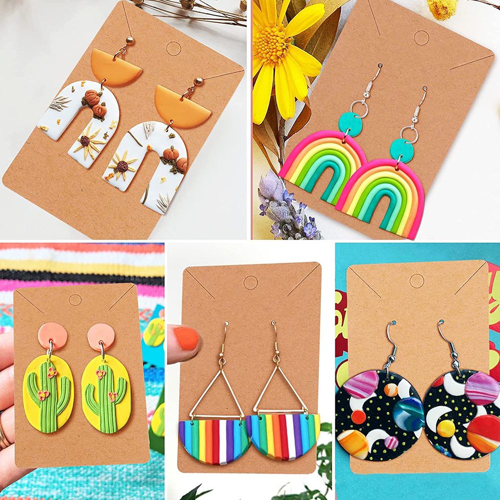 142 Pcs Polymer Clay Cutters Set Clay Earring Cutters with Earrings view 11