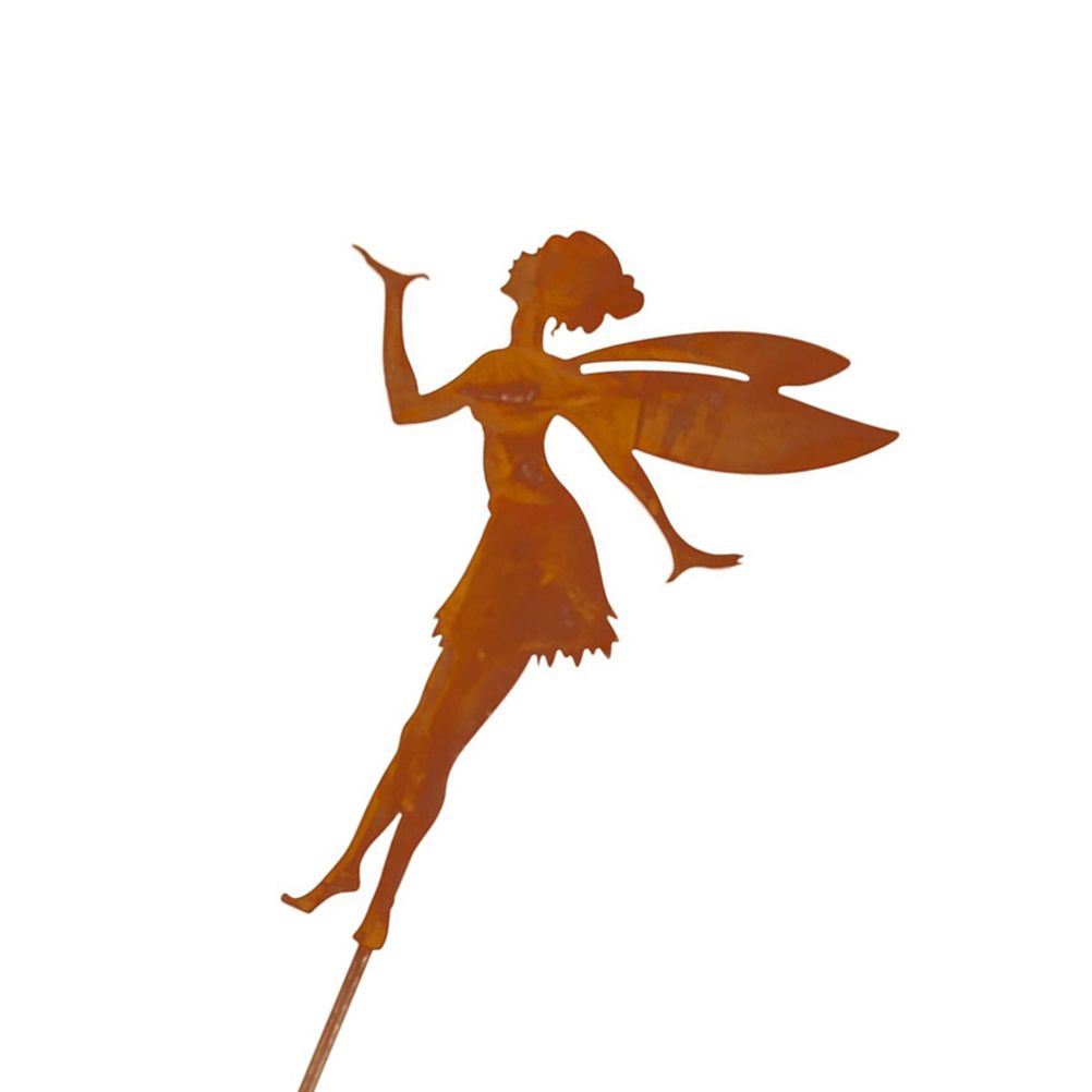 Decorative Garden Stakes Fairy Silhouette Metal Yard Stakes Arts Outdoor view 6