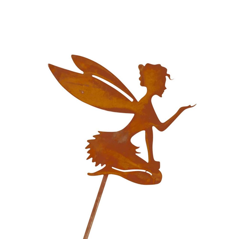 Decorative Garden Stakes Fairy Silhouette Metal Yard Stakes Arts Outdoor view 7