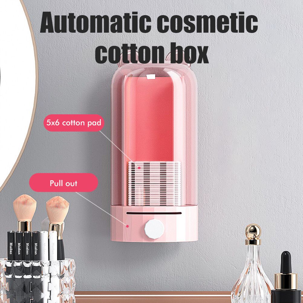 Automatic Cotton Pad Dispenser Press Out Makeup Cotton Holder Dispenser view 5