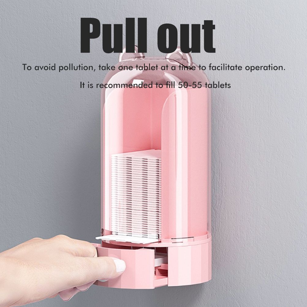 Automatic Cotton Pad Dispenser Press Out Makeup Cotton Holder Dispenser view 6