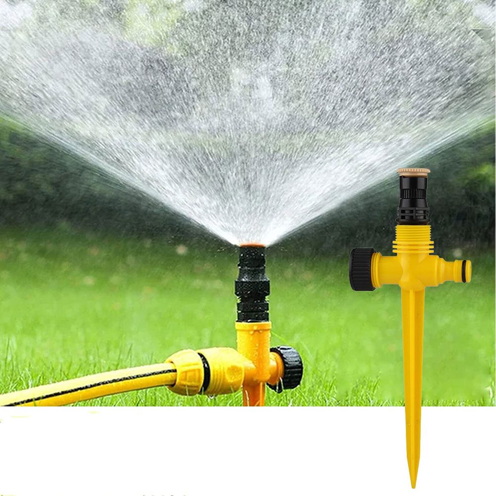 360° Rotating Auto Irrigation System Garden Lawn Sprinkler Grass Water view 2