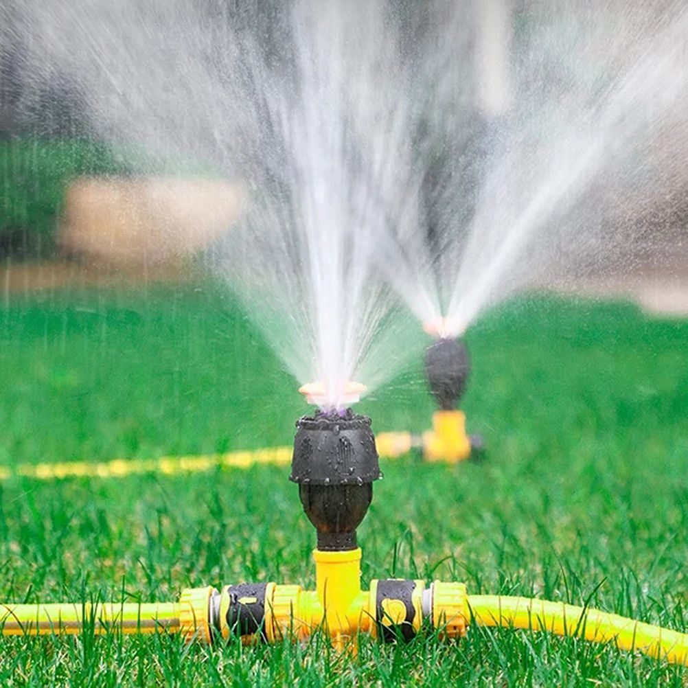 360° Rotating Auto Irrigation System Garden Lawn Sprinkler Grass Water view 4