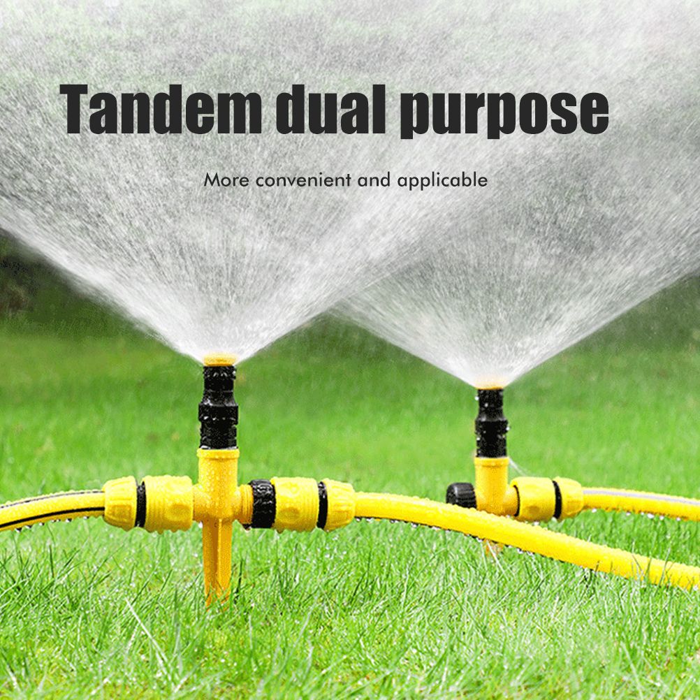 360° Rotating Auto Irrigation System Garden Lawn Sprinkler Grass Water view 8
