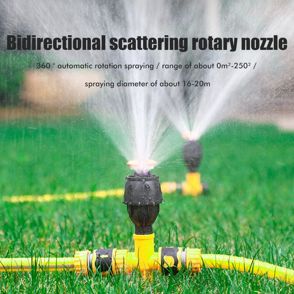 360° Rotating Auto Irrigation System Garden Lawn Sprinkler Grass Water view 2