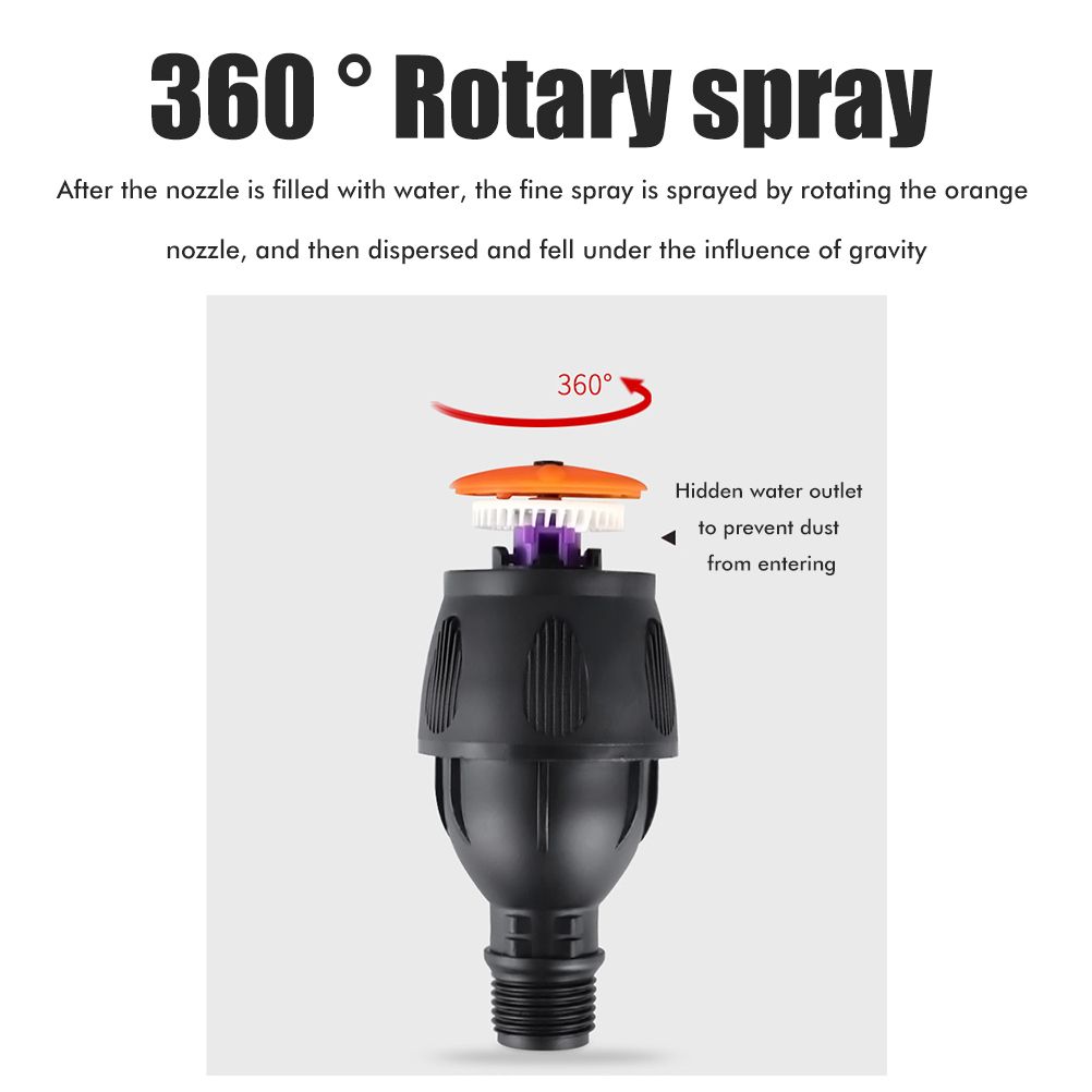 360° Rotating Auto Irrigation System Garden Lawn Sprinkler Grass Water view 3