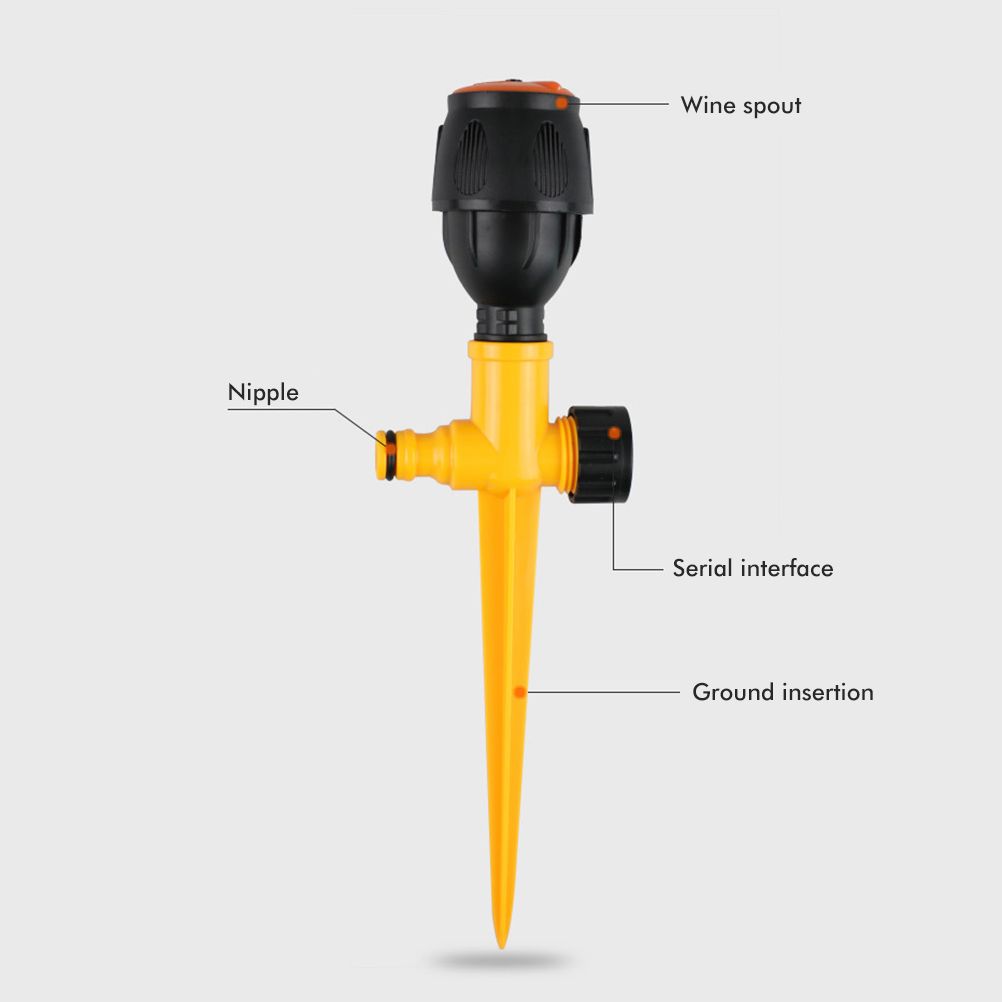 360° Rotating Auto Irrigation System Garden Lawn Sprinkler Grass Water view 5