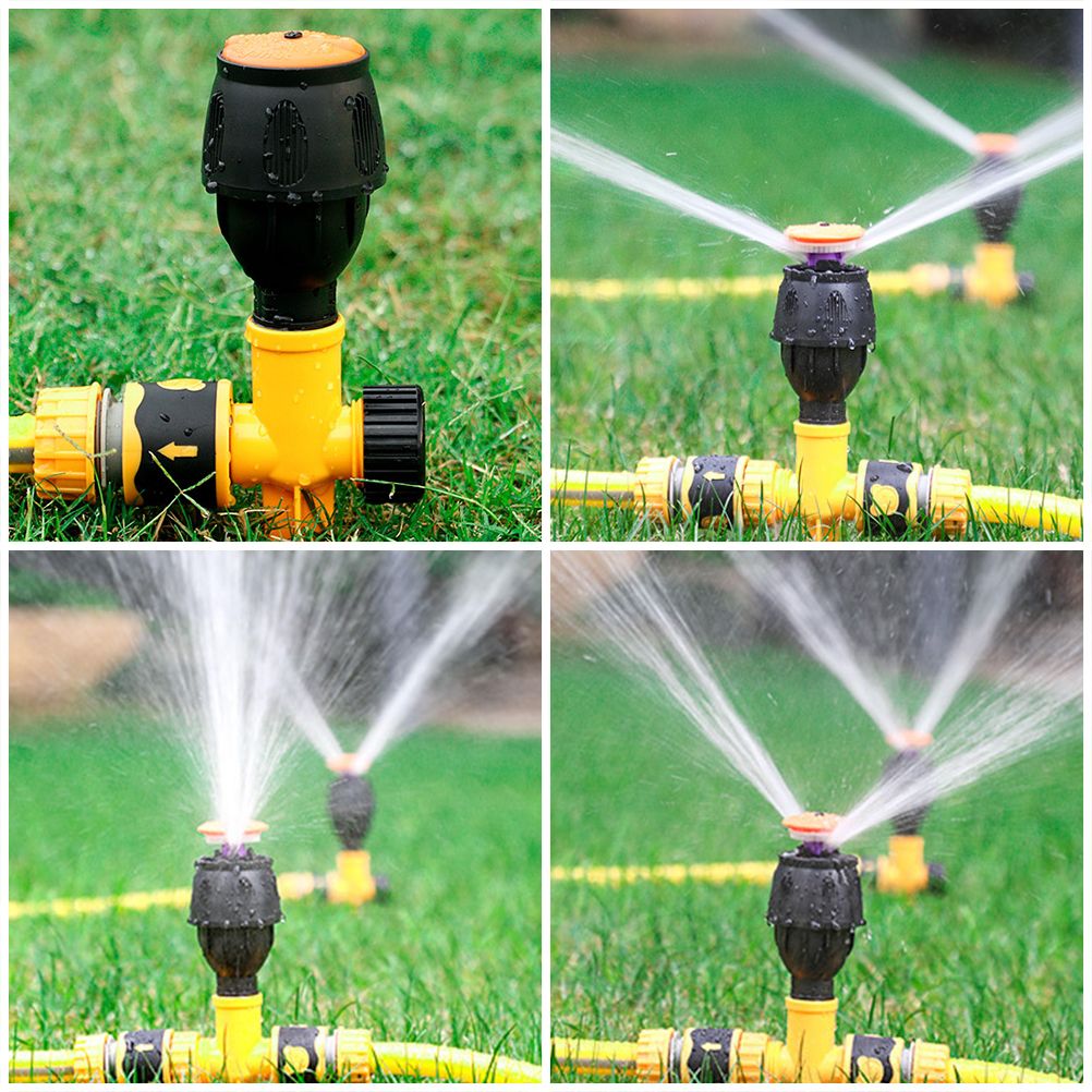 360° Rotating Auto Irrigation System Garden Lawn Sprinkler Grass Water view 10