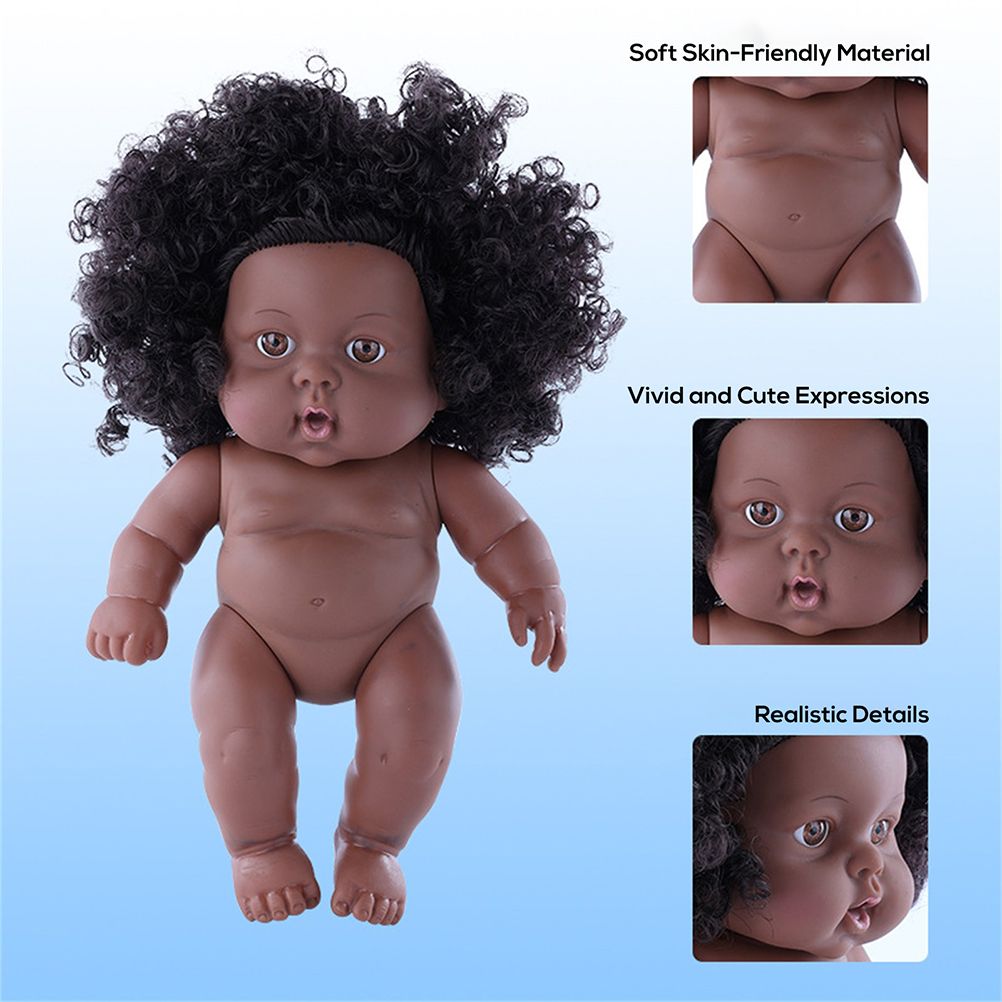 8 inch Black Dolls African Girl Dolls Lifelike Baby Play Doll for Kids view 4