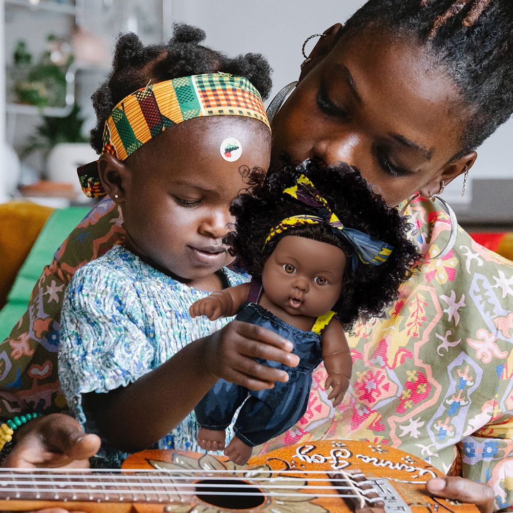 8 inch Black Dolls African Girl Dolls Lifelike Baby Play Doll for Kids view 5