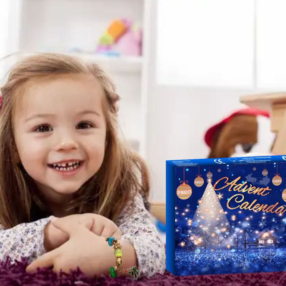 Christmas Advent Calendar DIY Charm Beads and 2 Bracelets 24 Days Countdown view 6