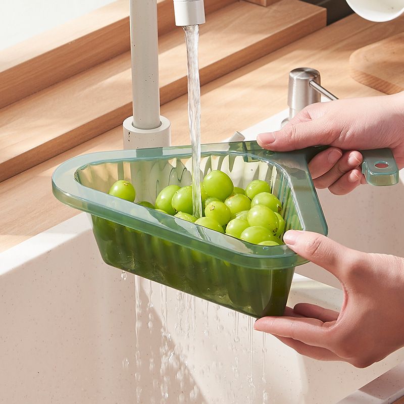 Sink Strainer Basket Triangular Corner Kitchen Sink Strainer Punch Free Sink view 5