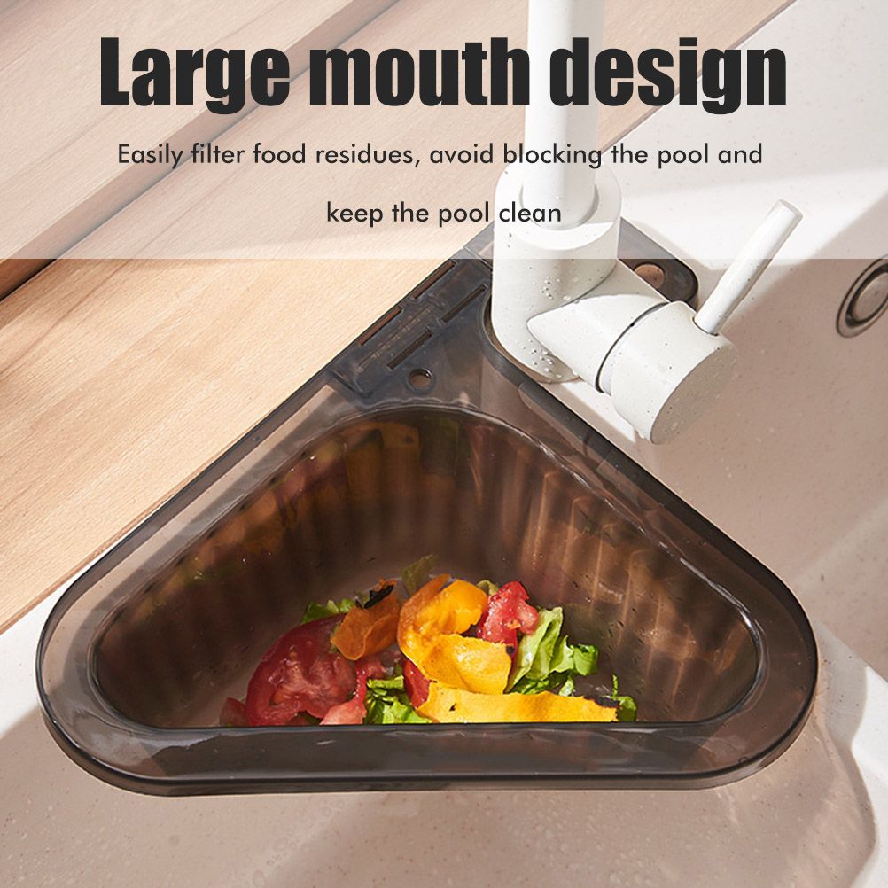 Sink Strainer Basket Triangular Corner Kitchen Sink Strainer Punch Free Sink view 9